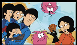 The Beatles Saturday Morning Cartoons - Hand Painted Cels