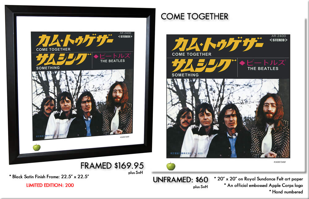 BEATLES SINGLES LITHOGRAPH - COME TOGETHER