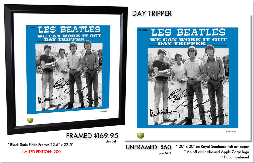 BEATLES SINGLES LITHOGRAPH - DAY TRIPPER