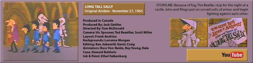 THE BEATLES CARTOONS, "LONG TALL SALLY"