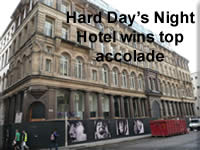Beatles-inspired hotel located in the heart of Liverpool wins top award