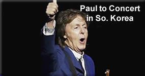 Paul McCartney to Perform in South Korea